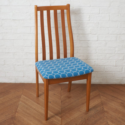 英国ヴィンテージ ダイニングチェア / 張替済