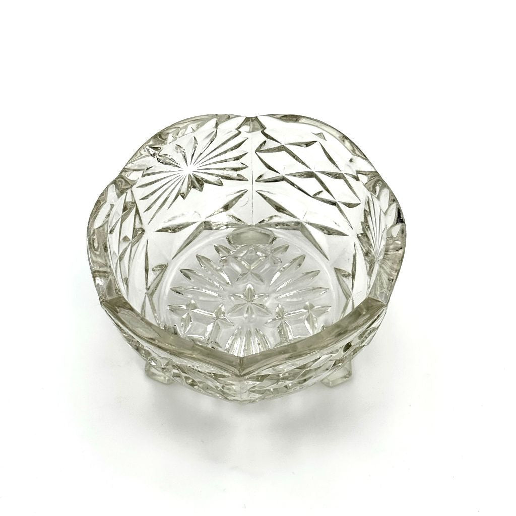 英国ヴィンテージ ガラスボウル