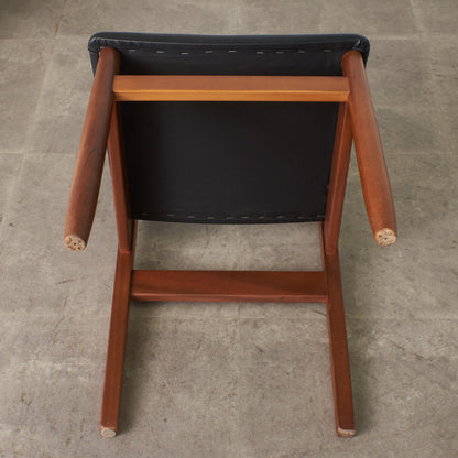 英国ヴィンテージ ラダーバック ダイニングチェア / 張替済