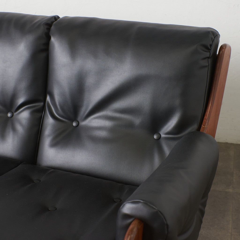 サドルシリーズ 3人掛けソファ / 張替済