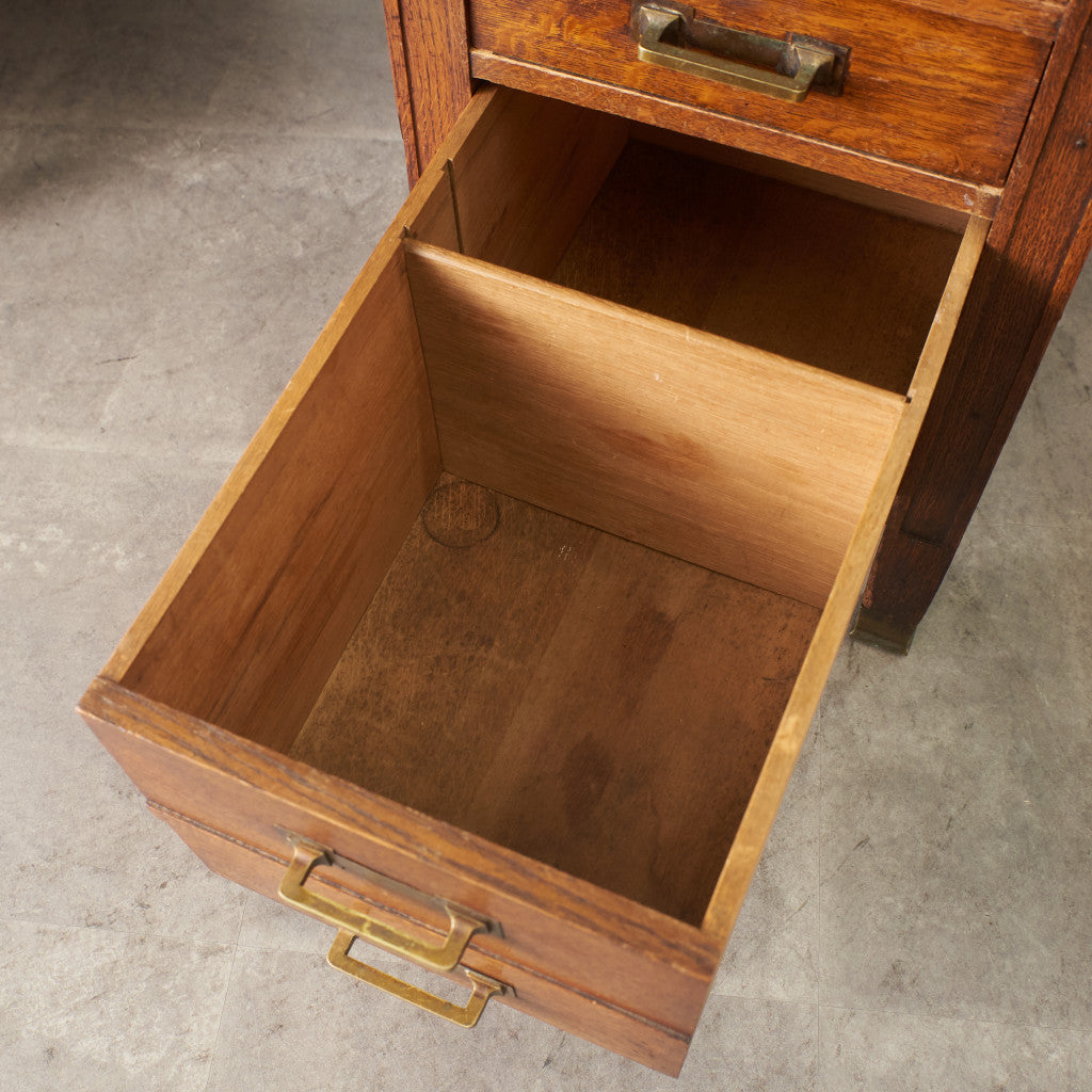 英国アンティーク 両袖デスク