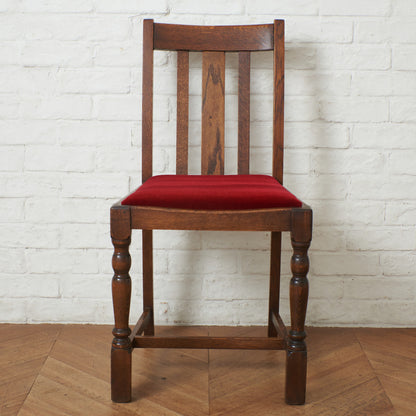 英国アンティーク ダイニングチェア / 張替品