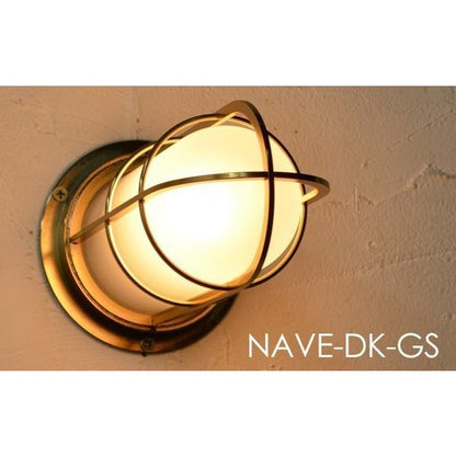 NAVE-DK-GC デッキライト ゴールド ツヤ消しガラス