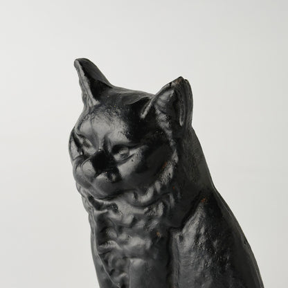 ヴィンテージ 鉄製 猫のフィギュリン