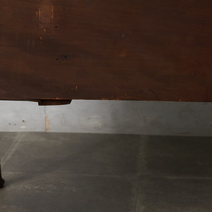 アンティーク ウォールナット材 両袖デスク