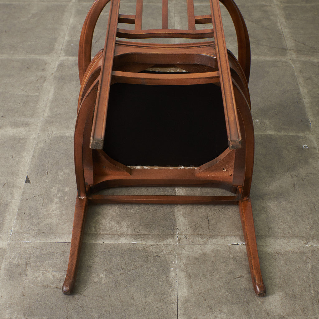 アールヌーボー ハイバック アームチェア / 張替済