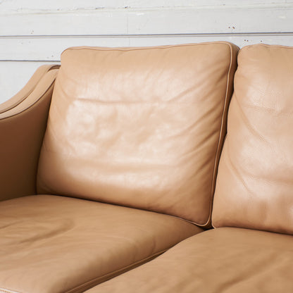 ETON 本革張り 2人掛けソファ