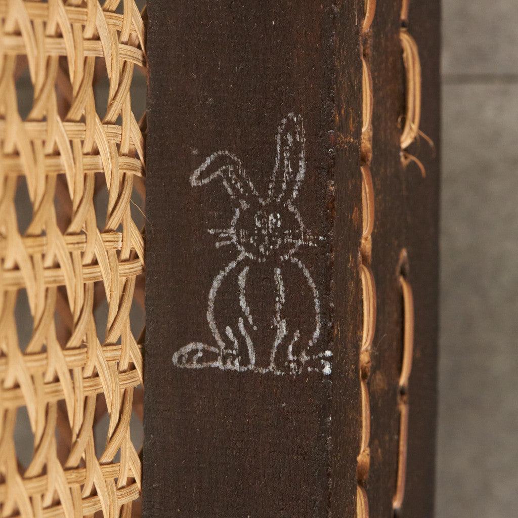 西洋クラシック 籐張り アームチェア / ジャンク品