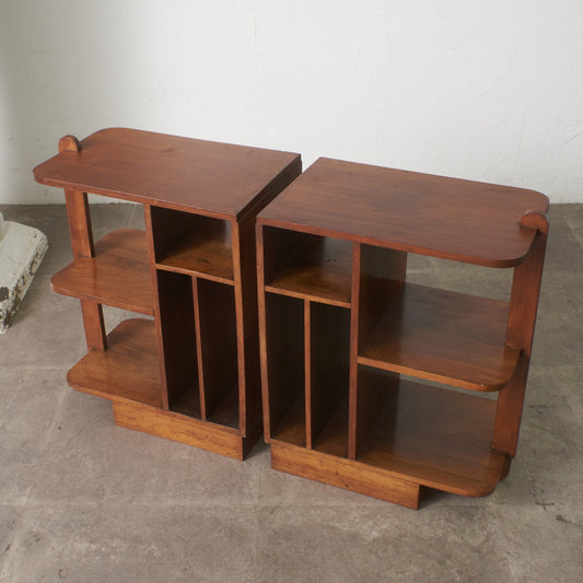 アンティーク アールデコ サイドキャビネット 2点セット