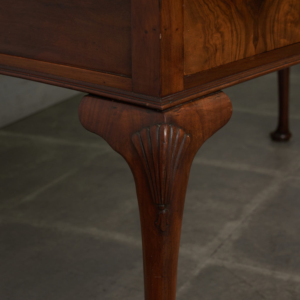 アンティーク ウォールナット材 両袖デスク