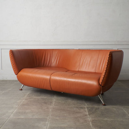 カウチソファ 総本革張り DS-102