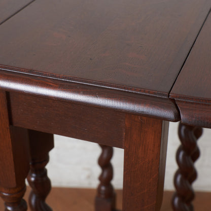 アンティーク ドロップリーフ ゲートレッグテーブル