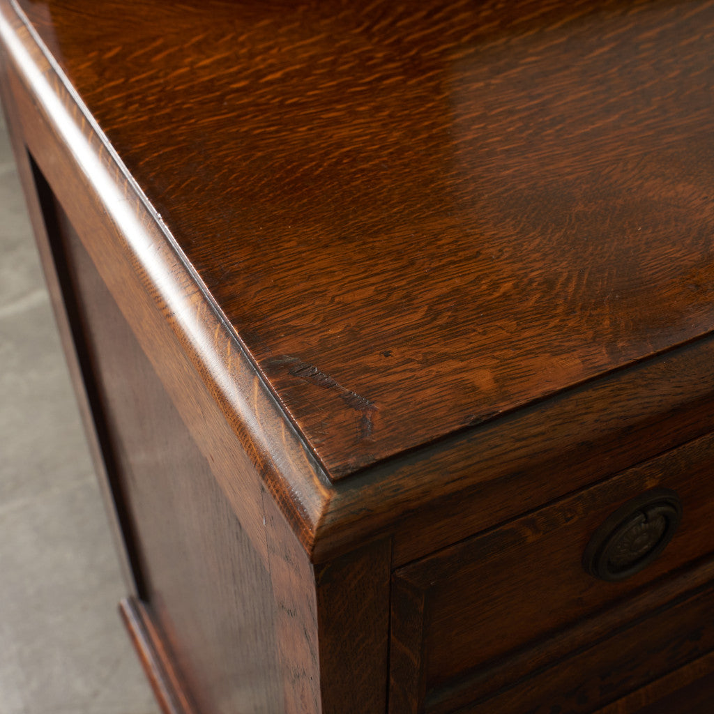 英国アンティーク ミラーバックサイドボード