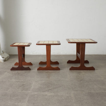 タイルトップ ネストテーブル (3585D)