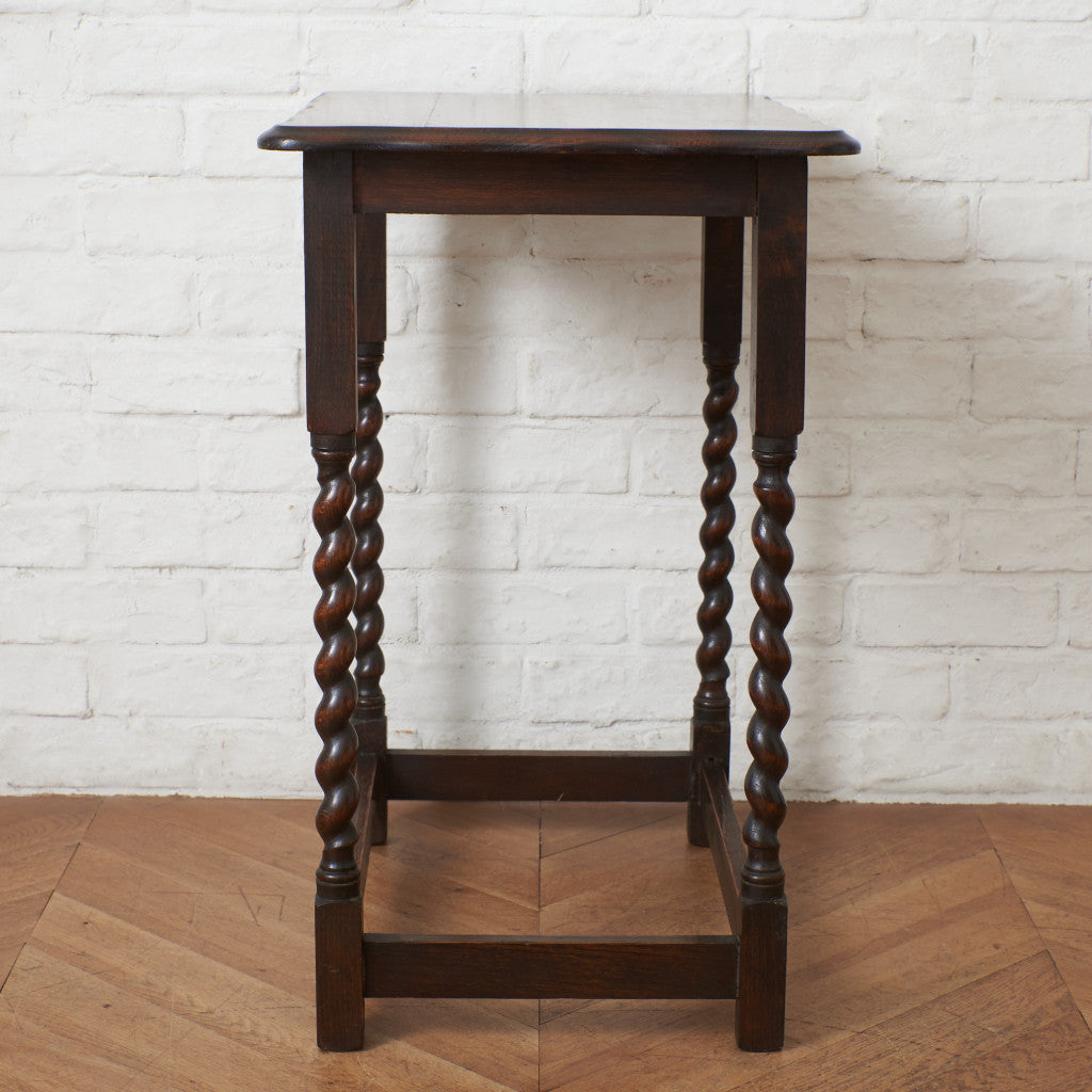 英国アンティーク オーク材 サイドテーブル