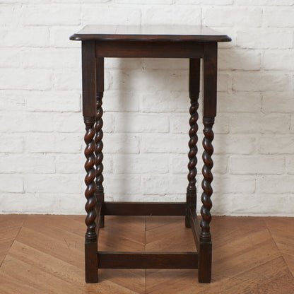 英国アンティーク オーク材 サイドテーブル