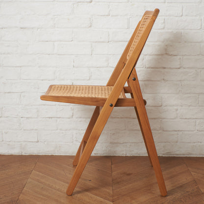 ラタン編み フォールディングチェア