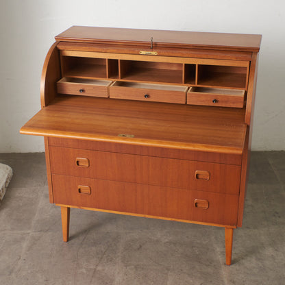 ヴィンテージ ロールトップ ライティングビューロー