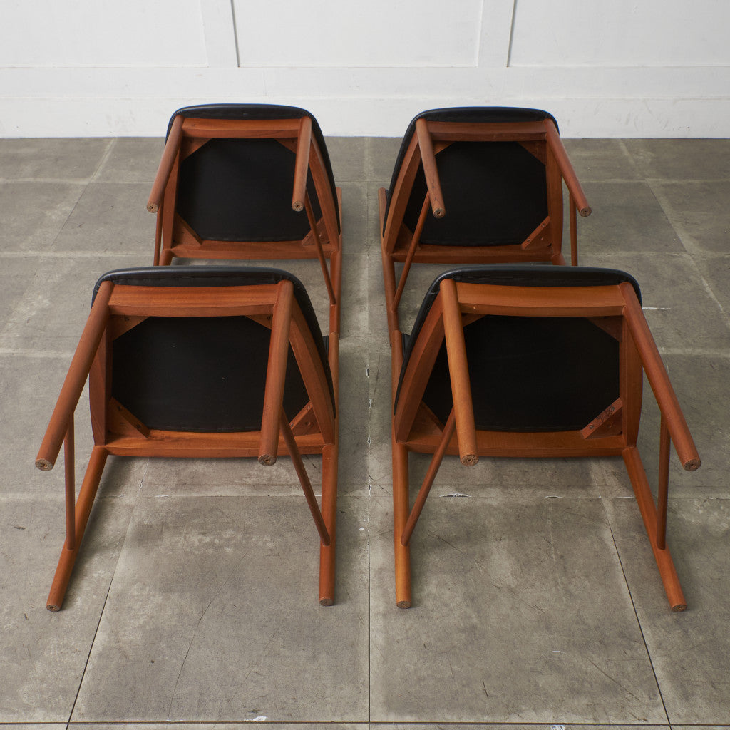 ダイニングチェア 4脚セット / 張替済