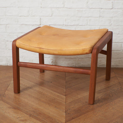 デンマーク製ヴィンテージ ヌメ革 スツール