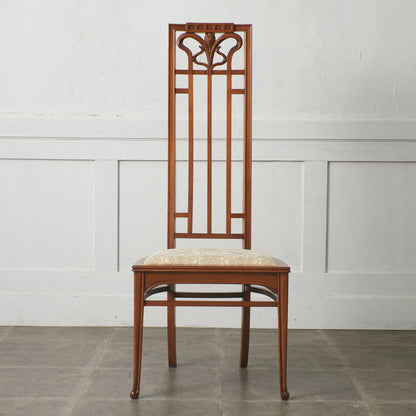 アールヌーボー ハイバックチェア / 張替済