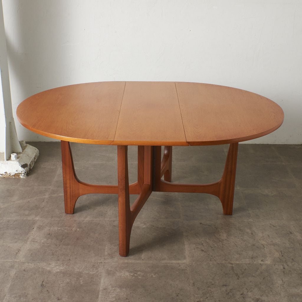 ドロップリーフゲートレッグテーブル