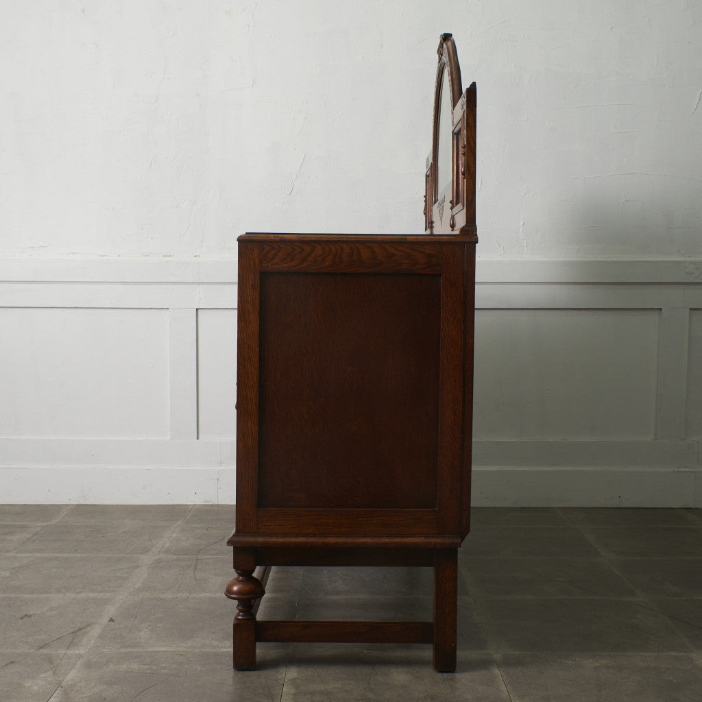 英国アンティーク ミラーバックサイドボード