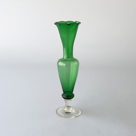 英国ヴィンテージ ガラスフラワーベース