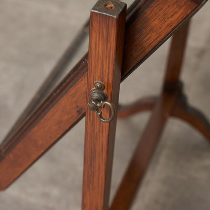 英国アンティーク マホガニー材 スタンドミラー