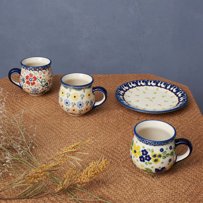 ポーリッシュポタリー マグカップ レトロフラワー