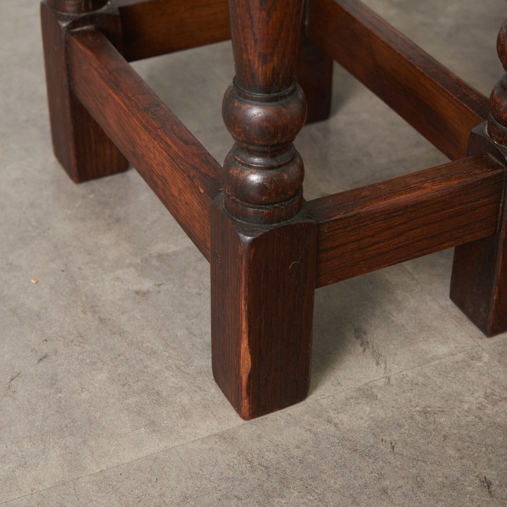 英国クラシック オーク材 ネストテーブル