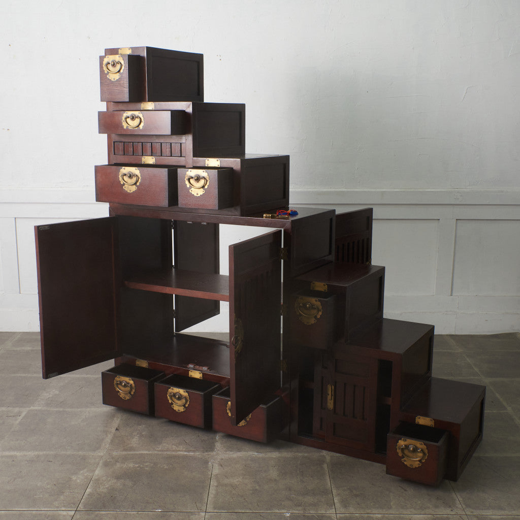 李朝家具様式 両面型 階段箪笥