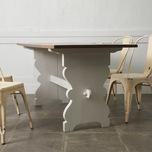 アンティーク ペインテッド リフェクトリーテーブル