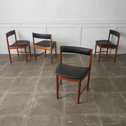 ダイニングチェア 4脚セット / 張替済