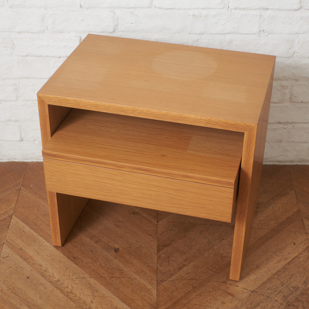 NOTTE ベッドサイドテーブル ドロワー付