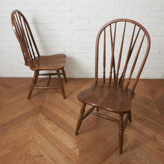 ボウスピンドルバックチェア 2脚セット