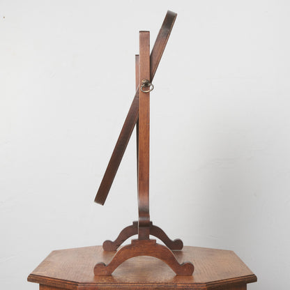 英国アンティーク マホガニー材 スタンドミラー