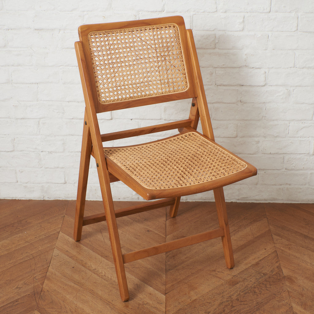 ラタン編み フォールディングチェア
