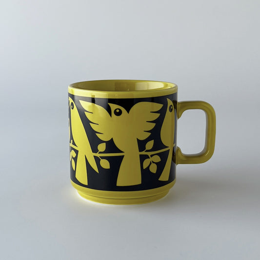 Hornsea x Magpie マグカップ Birds Chartreuse