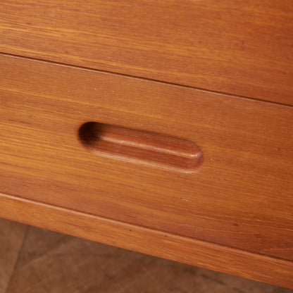 デンマークヴィンテージ チーク無垢材 5段チェスト