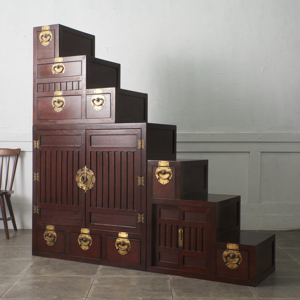 李朝家具様式 両面型 階段箪笥