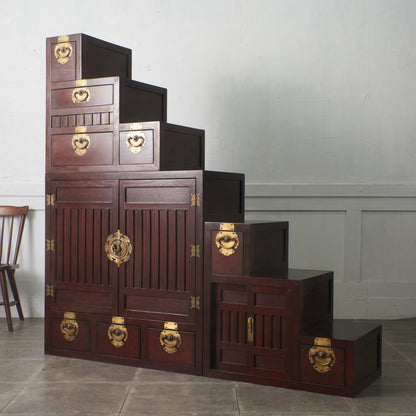 李朝家具様式 両面型 階段箪笥