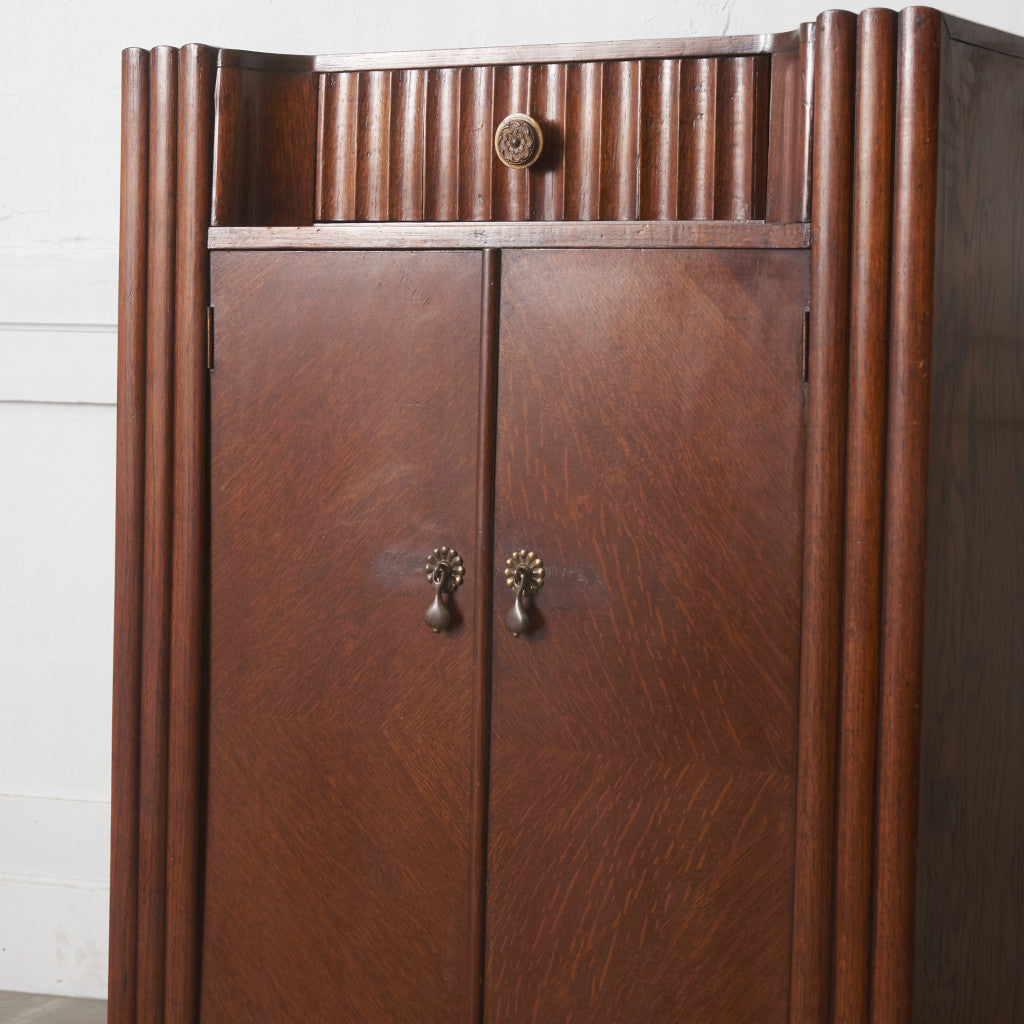 英国アンティーク アールデコ様式キャビネット