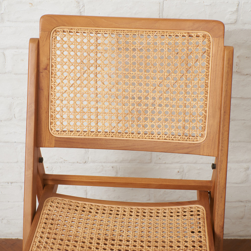 ラタン編み フォールディングチェア