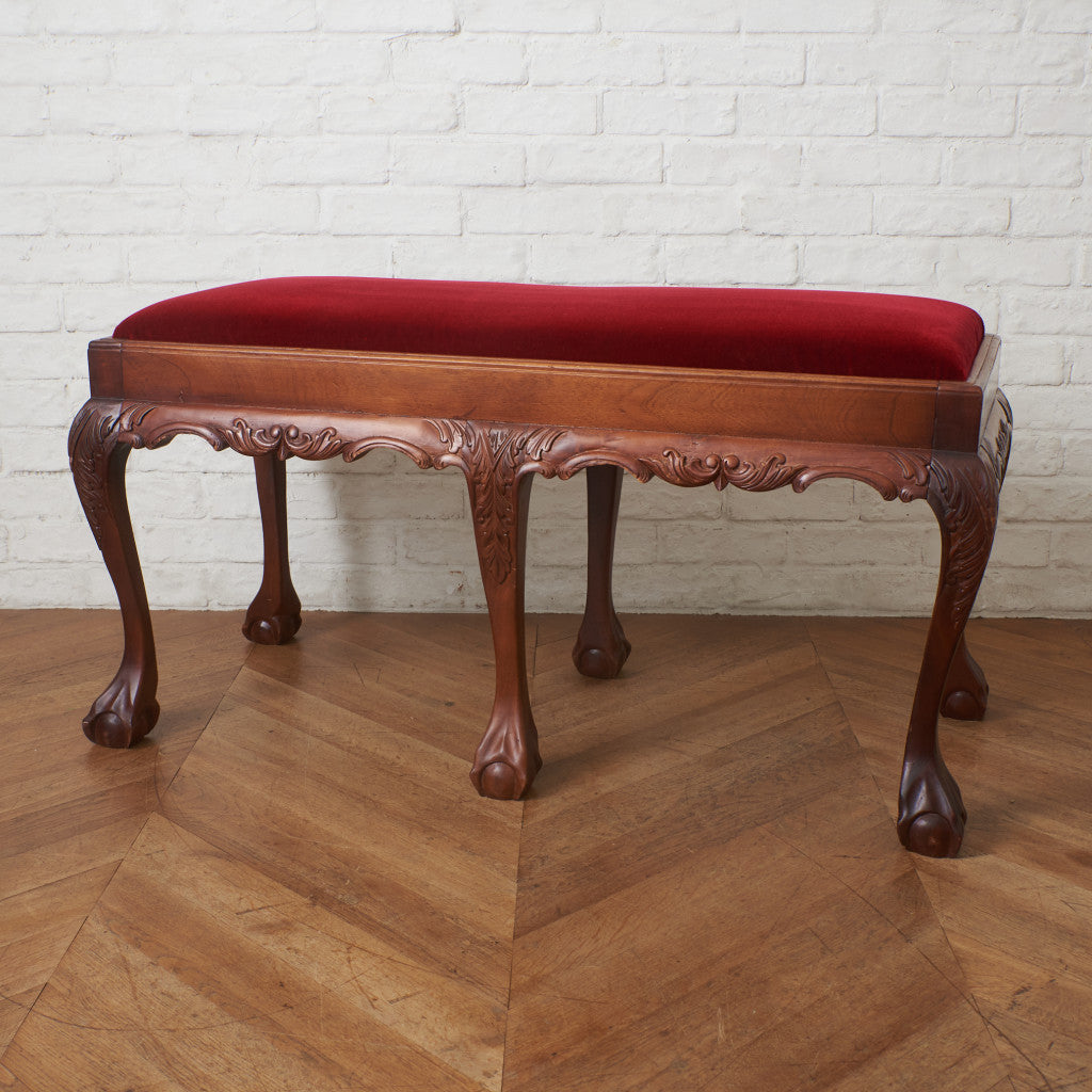 英国クラシック スツール / 張替済