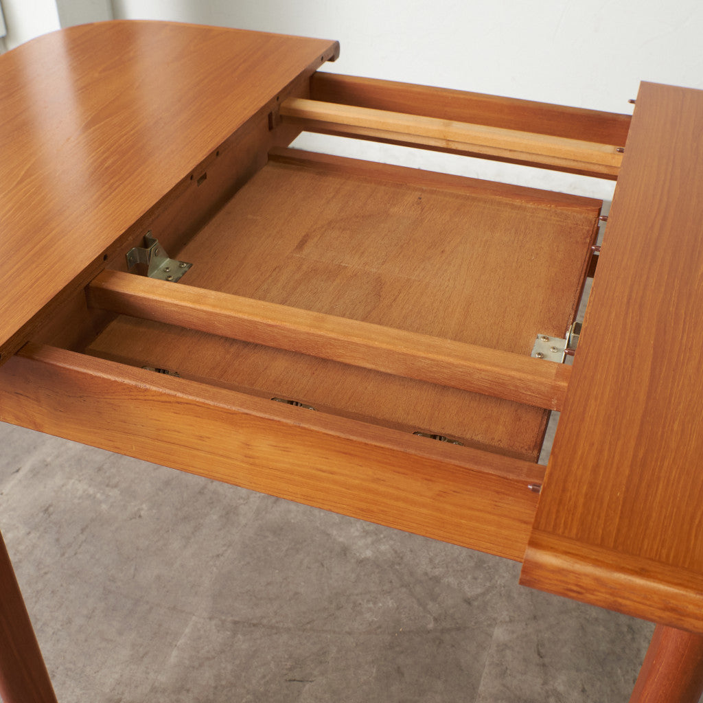 チーク材 エクステンションダイニングテーブル